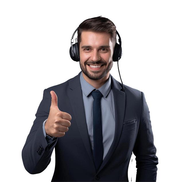 young call center employee