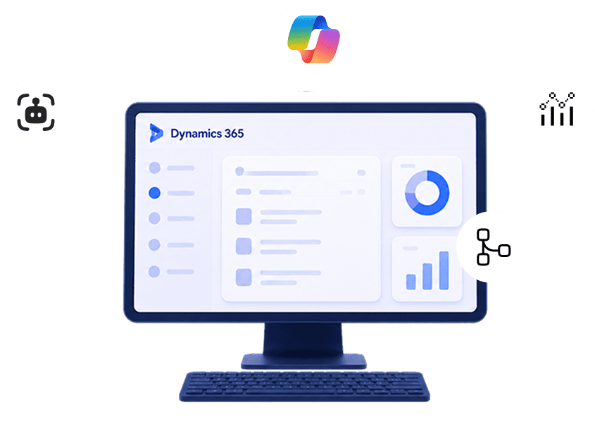 AI inside Dynamics 365 with Copilot and analytics